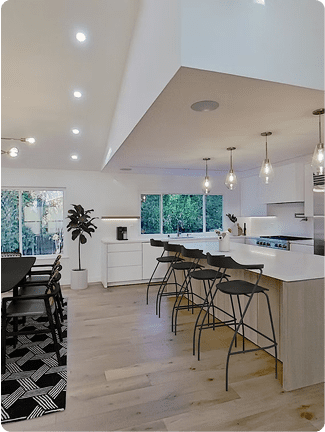 Full custom home construction in Sunnyvale, Bay Area.