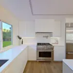 Sunnyvale kitchen with modern appliances and marble sink area