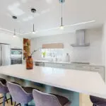 White marble countertop kitchen remodel in San Jose home