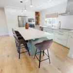 Open-concept contemporary kitchen in San Jose renovation project