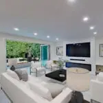 Modern living room remodeling Sunnyvale