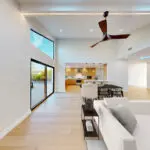 Contemporary living room addition in Sunnyvale modern home expansion